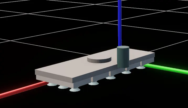 Vacuum cup gripper generated from cup diameter, height and pitch